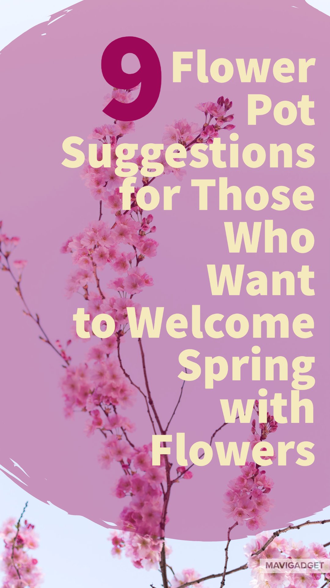 9 Flower Pot Suggestions for Those Who Want to Welcome Spring with Flowers