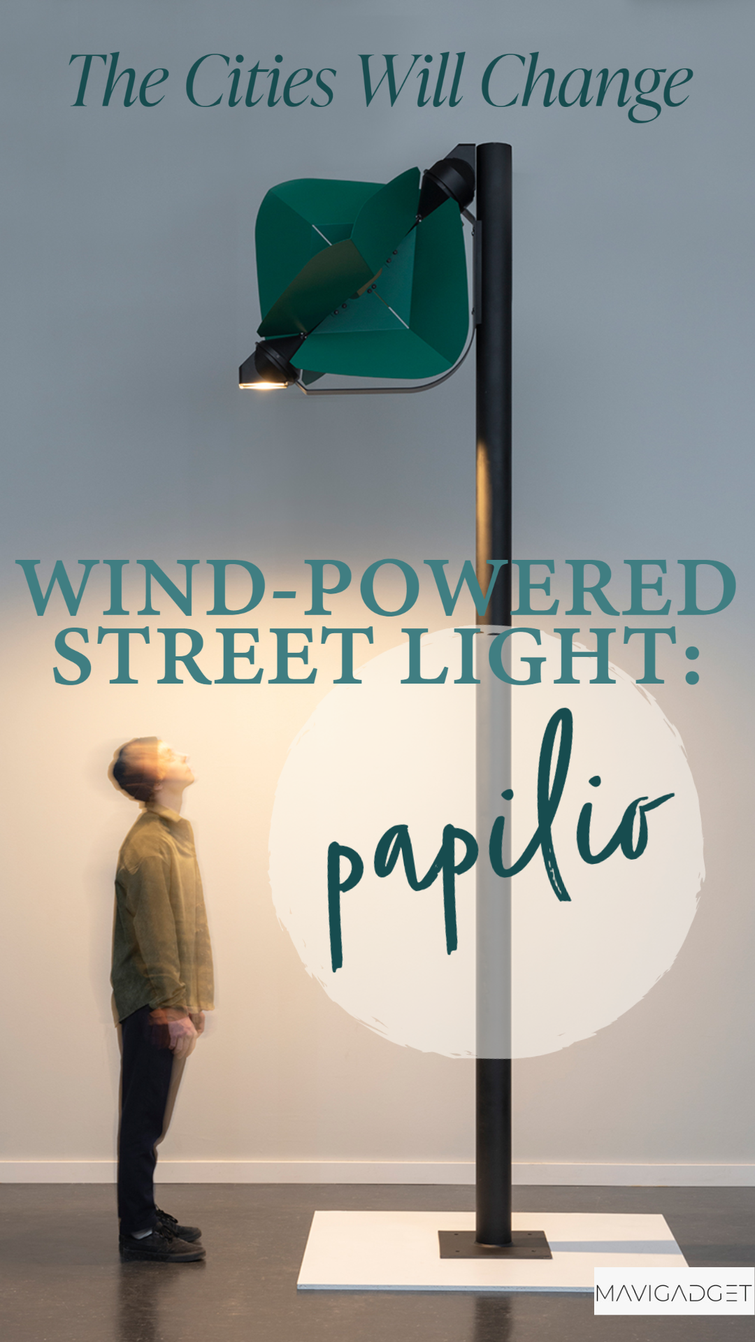 Wind-Powered Street Light: PAPILIO