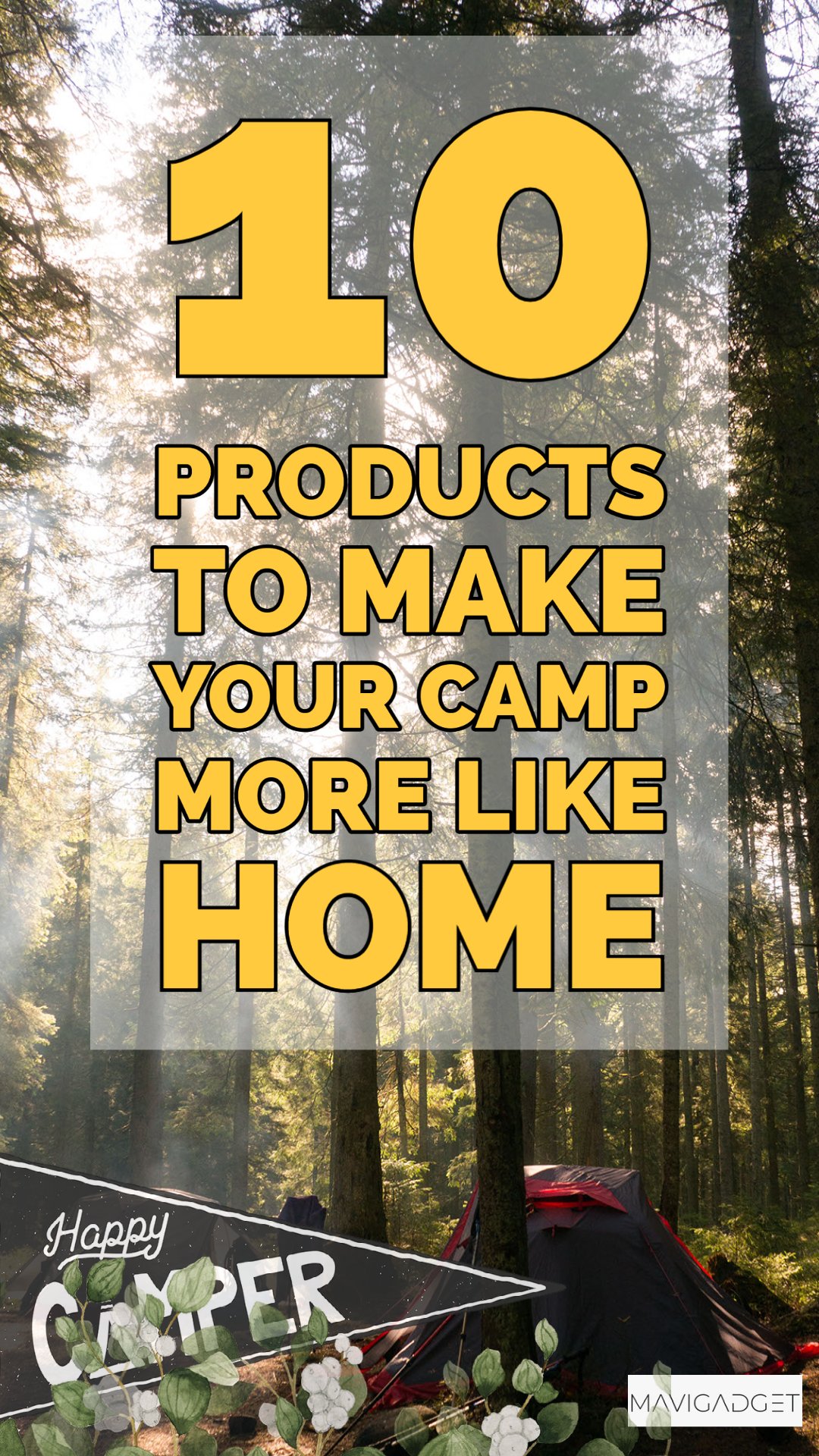 10 Products To Make Your Camp More Like Home