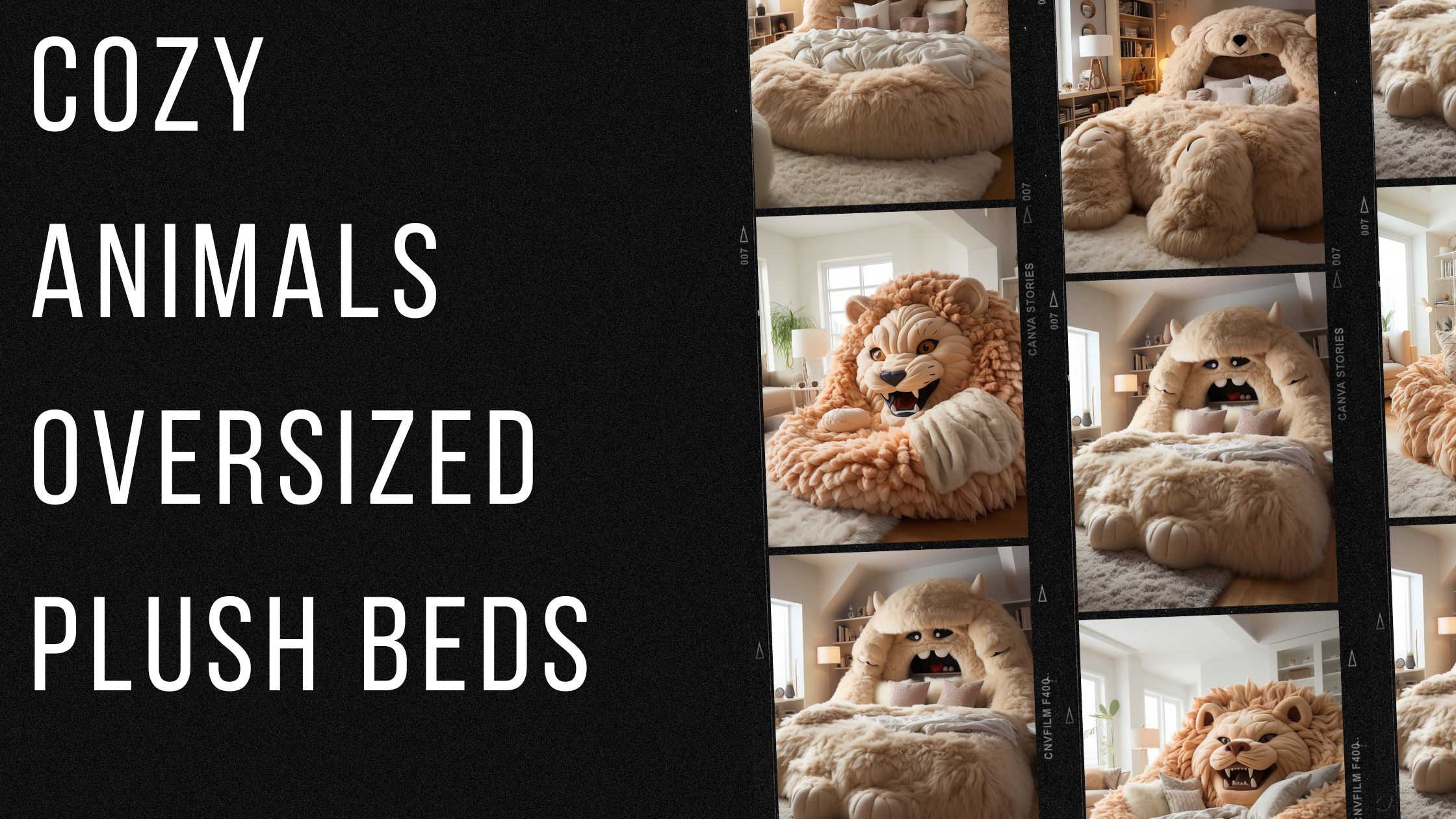 Super-Sized Snuggles: Gigantic Cozy Animal Beds