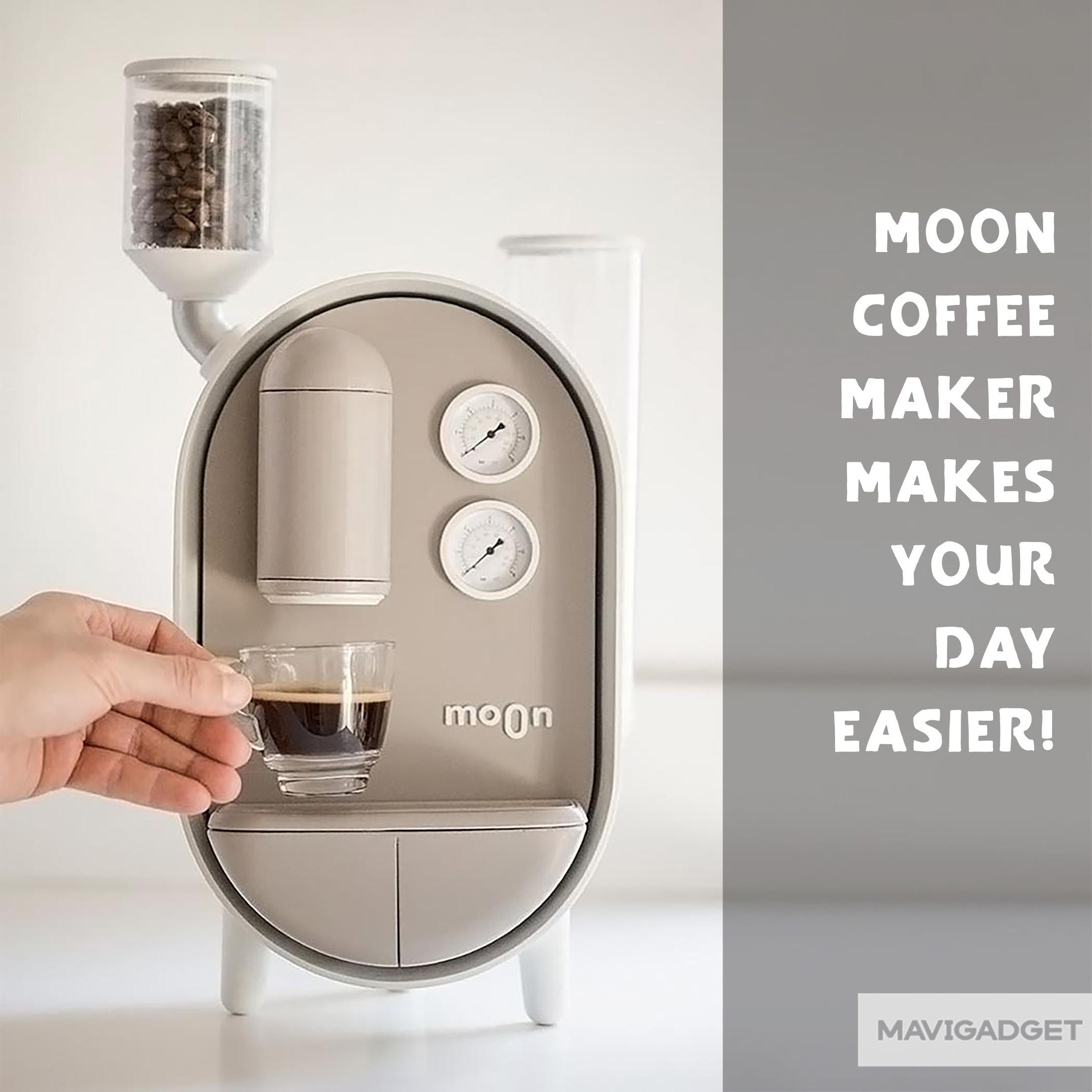 MOON COFFEE MAKER MAKES YOUR DAY EASIER!